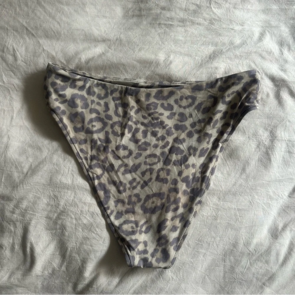 Frankie’s Bikini Leopard Print Bikini Bottoms Brown XL